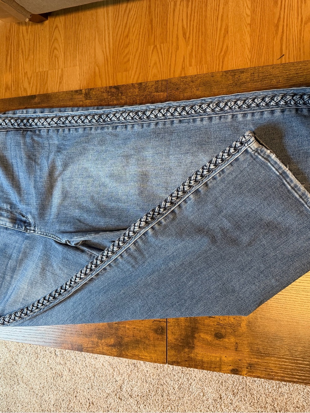 Judy Blue Light Wash Braided Side Seam Jeans